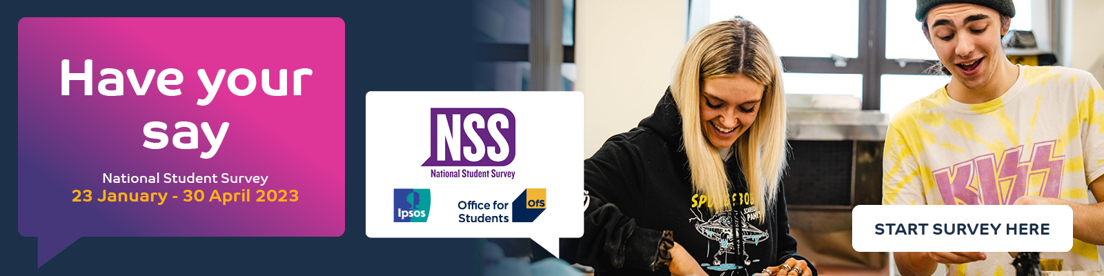 Click here to fill in  your NSS survey